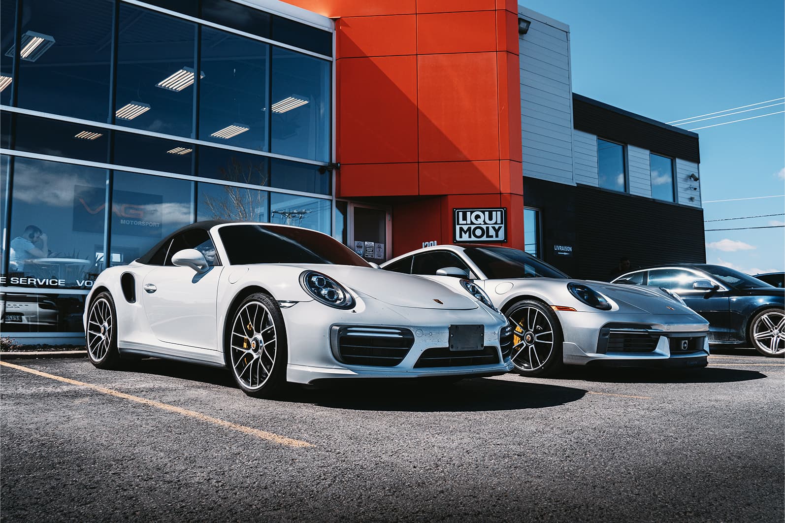 Porsche 911 Turbo S at VAG Motorsport garage - Professional automotive service and performance tuning